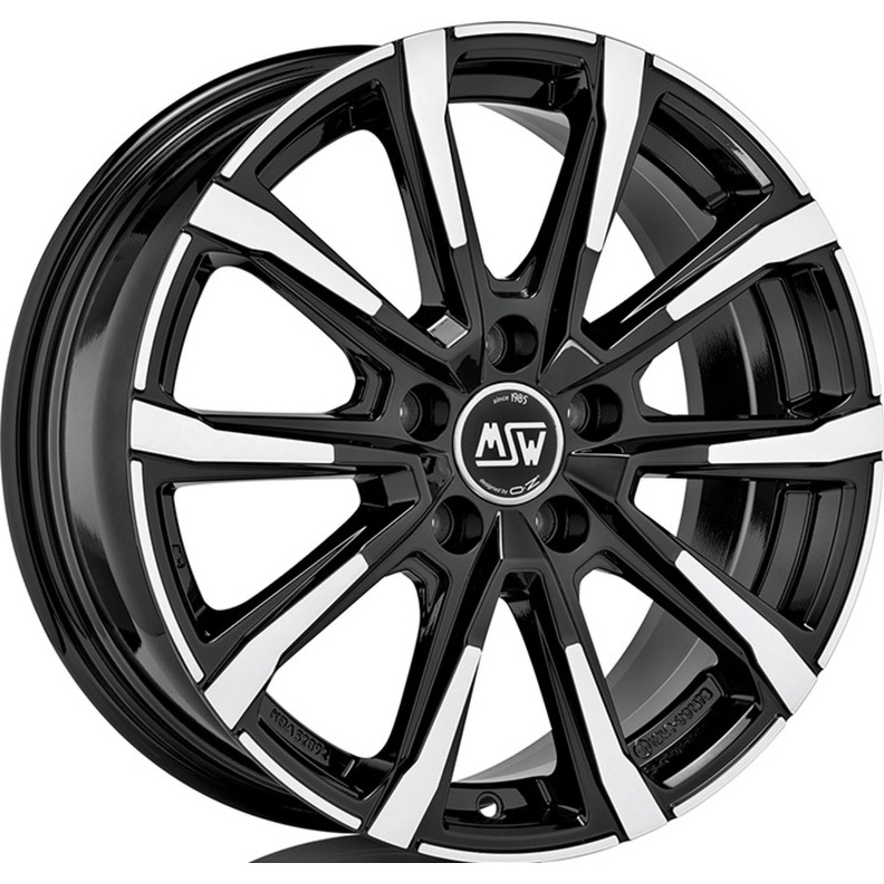 Cerchio MSW Msw 79 Gloss Black Full Polished 5 fori 17\" 7X17 ET42 5x112