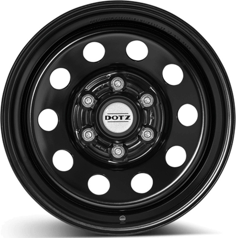 Cerchio KFZ ALCAR Steel Nero 6 fori 16\" 8X16 ET37 6x130