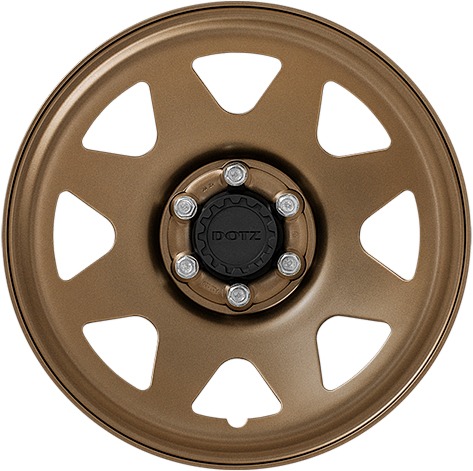Cerchi in Lega KFZ ALCAR Steel Matt Bronze 6 fori 17\" 7X17 ET44 6x120