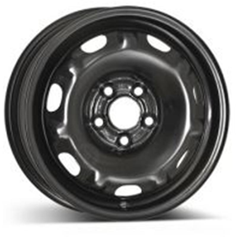 Cerchi in Lega KFZ ALCAR Steel Nero 5 fori 14\" 5X14 ET38 5x100