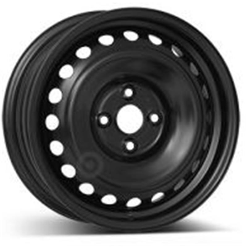 Cerchi in Lega KFZ ALCAR Steel Nero 4 fori 15\" 6X15 ET46 4x100