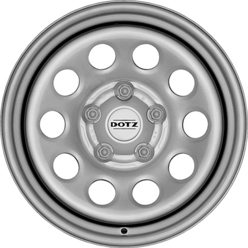 Cerchi in Lega KFZ ALCAR Steel Silver 5 fori 16\" 7X16 ET30 5x120