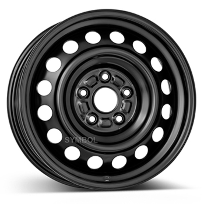 Cerchi in Lega KFZ ALCAR Steel Nero 5 fori 16\" 6X16 ET47 5x114.3