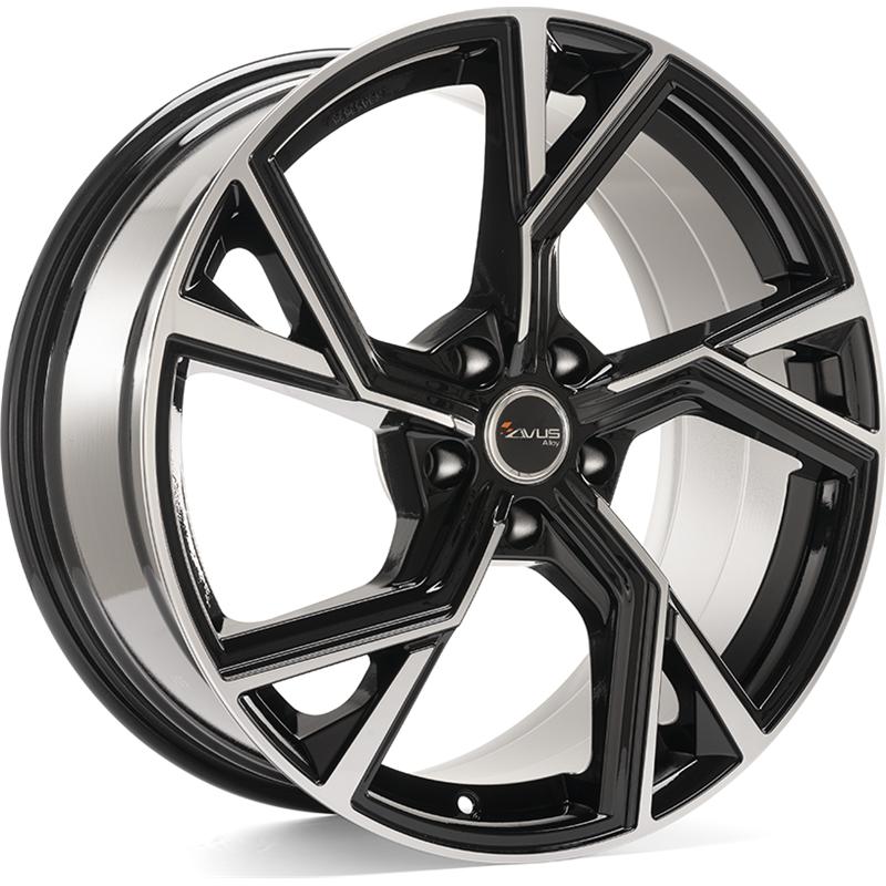 Cerchio AVUS Af20 Black Polished 5 fori 18\" 8X18 ET35 5x112