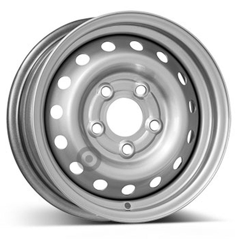 Cerchi in Lega KFZ ALCAR Steel Silver 5 fori 14\" 5.5X14 ET30.1 5x112