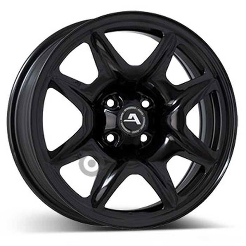 Cerchio KFZ ALCAR Steel Nero 4 fori 16\" 6.5X16 ET32 4x100