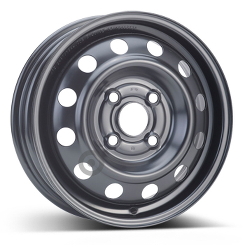 Cerchi in Lega KFZ ALCAR Steel Nero 4 fori 13\" 4X13 ET46 4x100