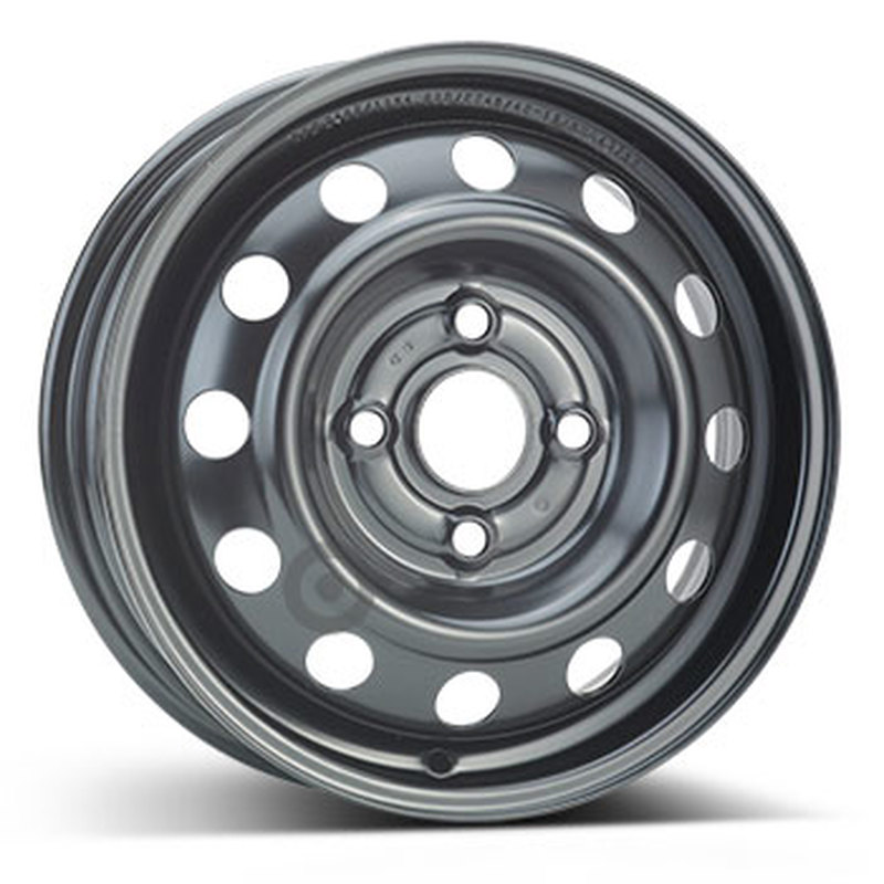Cerchio KFZ ALCAR Steel Nero 4 fori 13\" 4.5X13 ET46 4x100