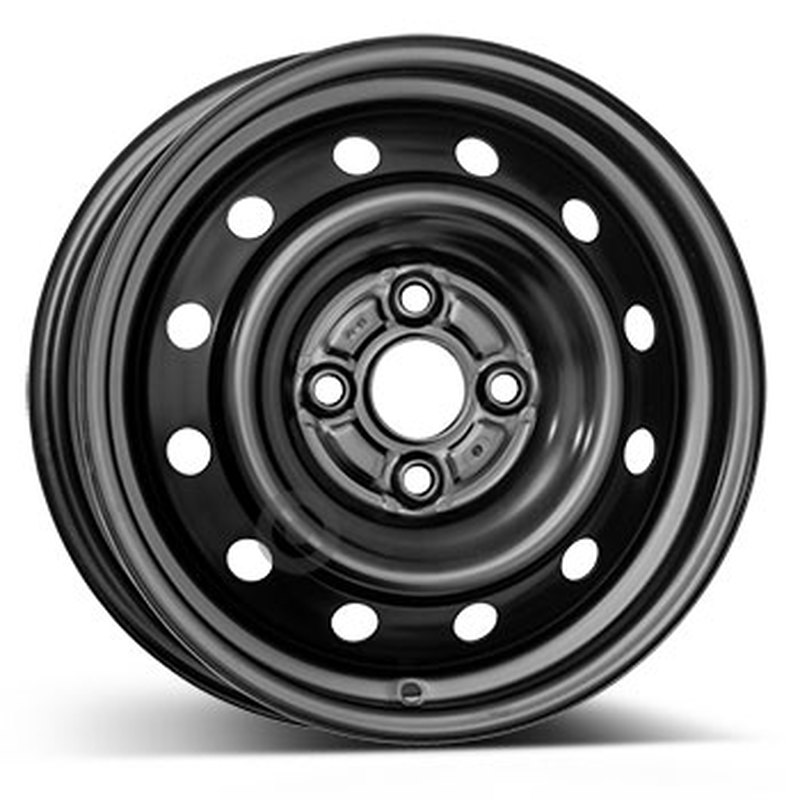 Cerchi in Lega DEDICO Steel Nero 4 fori 14\" 5X14 ET38 4x100