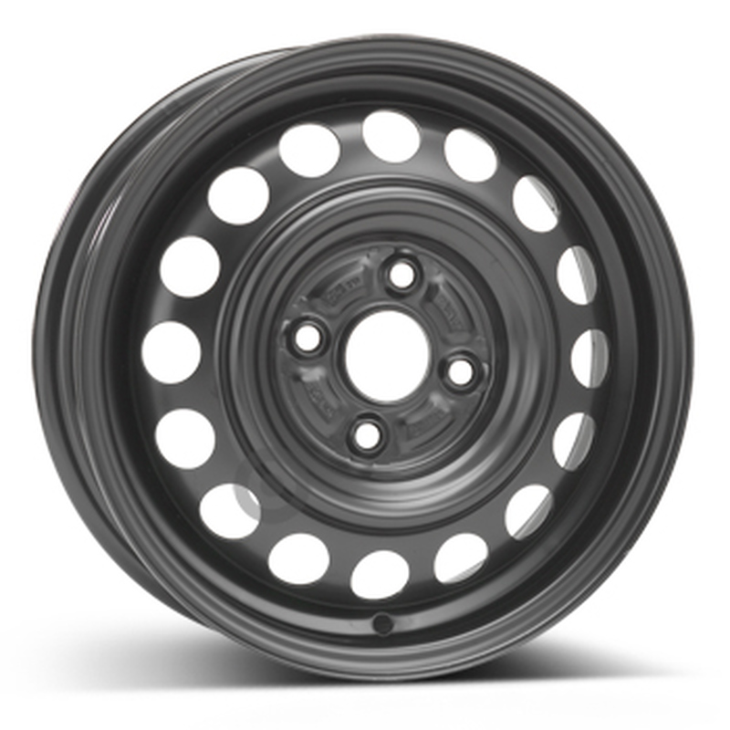Cerchi in Lega KFZ ALCAR Steel Nero 4 fori 14\" 4.5X14 ET45 4x100