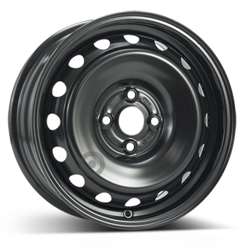 Cerchi in Lega KFZ ALCAR Steel Nero 4 fori 15\" 6X15 ET47 4x100