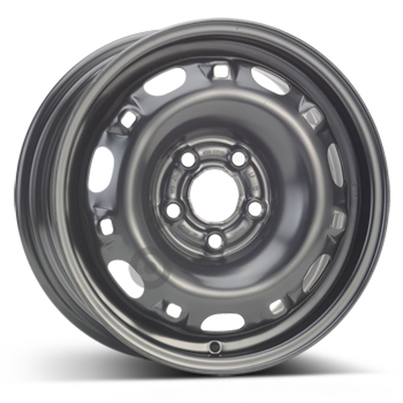 Cerchi in Lega KFZ ALCAR Steel Nero 5 fori 14\" 5X14 ET35 5x100