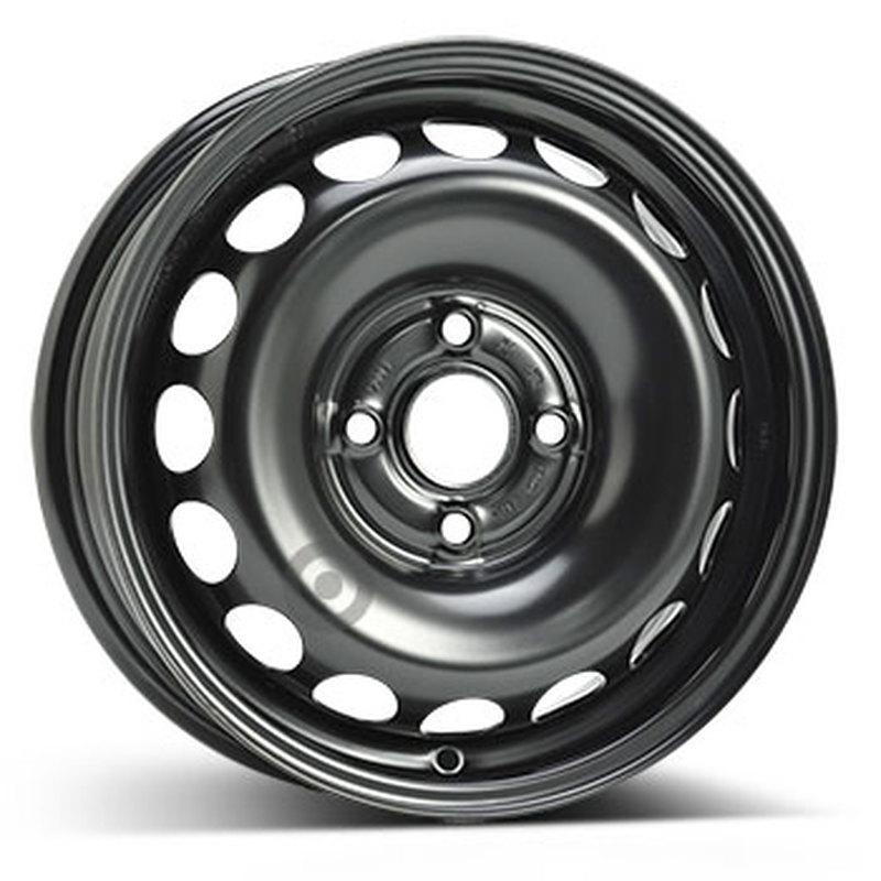 Cerchio KFZ ALCAR Steel Nero 4 fori 14\" 4.5X14 ET35 4x100