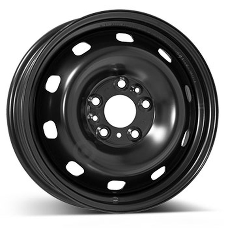 Cerchi in Lega KFZ ALCAR Steel Nero 5 fori 16\" 6X16 ET68 5x118