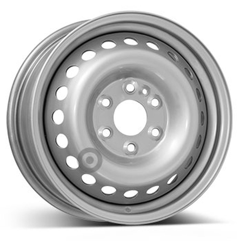 Cerchi in Lega KFZ ALCAR Steel Silver 6 fori 16\" 6.5X16 ET68 6x125