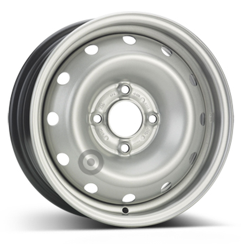Cerchi in Lega KFZ ALCAR Steel Superpolish 4 fori 14\" 5.5X14 ET24 4x108