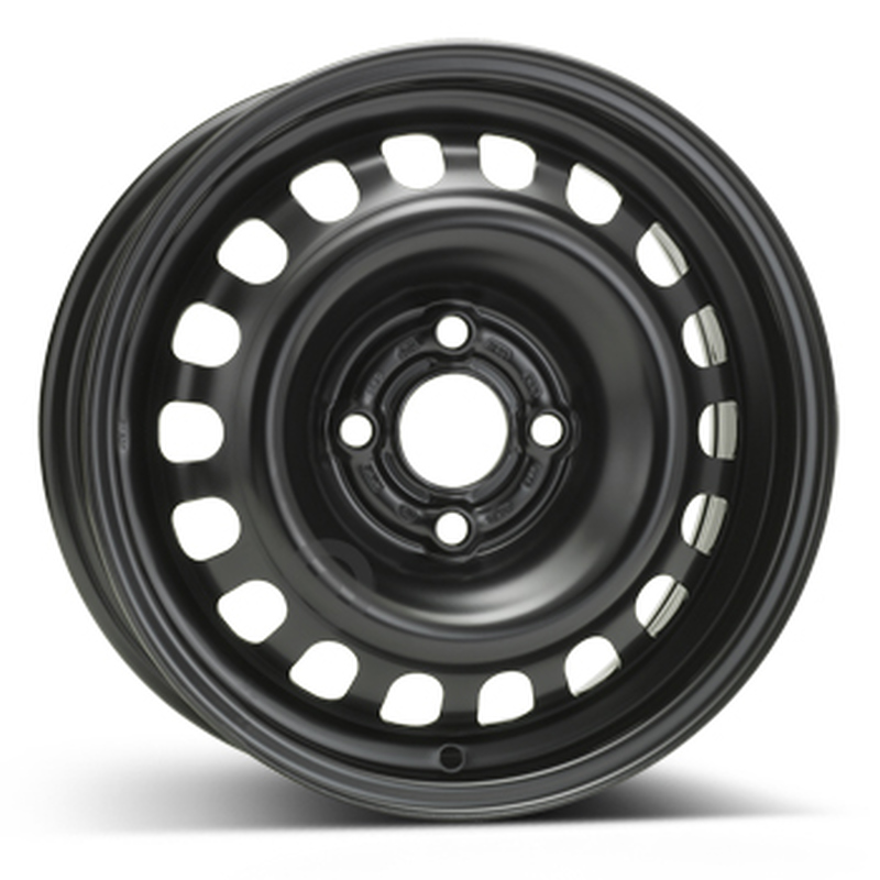 Cerchi in Lega KFZ ALCAR Steel Nero 4 fori 14\" 5.5X14 ET39 4x100