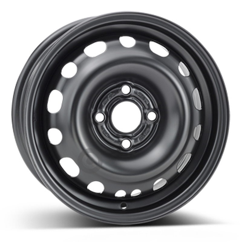Cerchi in Lega KFZ ALCAR Steel Nero 4 fori 14\" 5.5X14 ET49 4x100