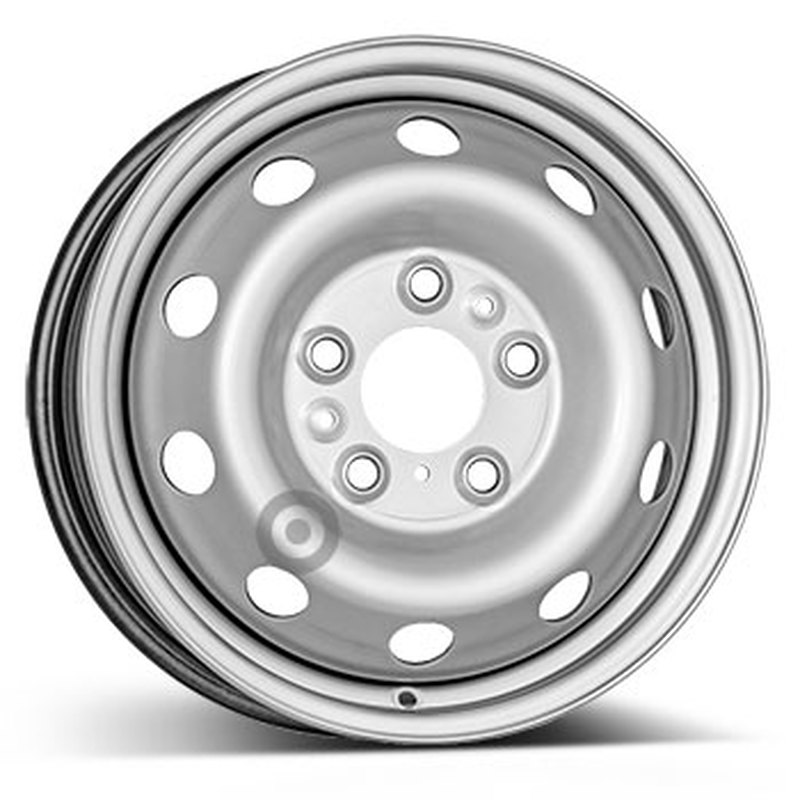 Cerchi in Lega KFZ ALCAR Steel Silver 5 fori 16\" 6X16 ET68 5x130