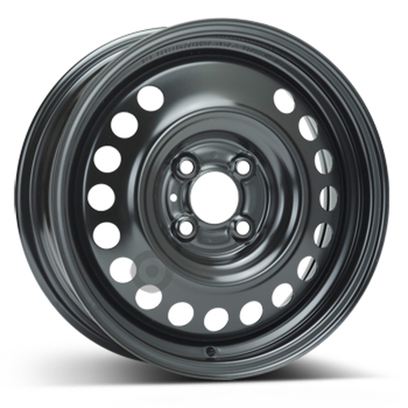 Cerchi in Lega KFZ ALCAR Steel Nero 4 fori 15\" 5.5X15 ET40 4x100