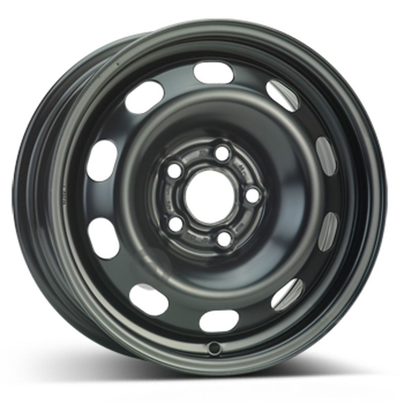Cerchi in Lega KFZ ALCAR Steel Nero 5 fori 14\" 6X14 ET38 5x100