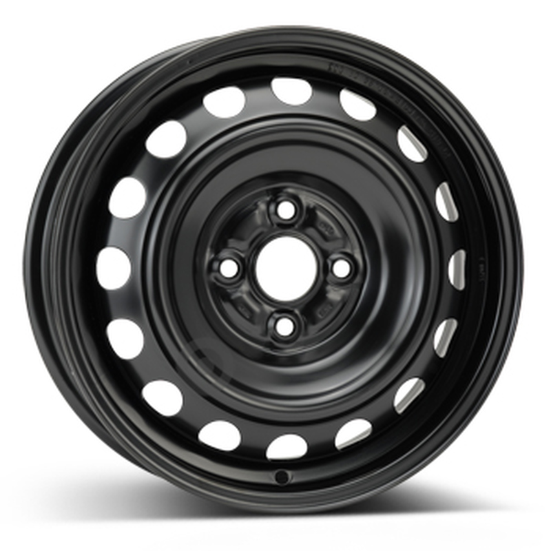 Cerchi in Lega KFZ ALCAR Steel Nero 4 fori 15\" 5X15 ET39 4x100