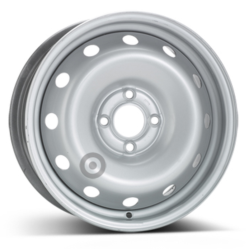Cerchi in Lega KFZ ALCAR Steel Silver 4 fori 15\" 6X15 ET50 4x100
