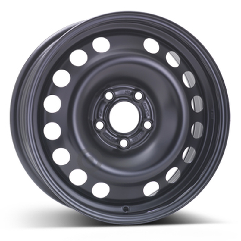 Cerchi in Lega KFZ ALCAR Steel Nero 5 fori 15\" 6X15 ET49 5x110
