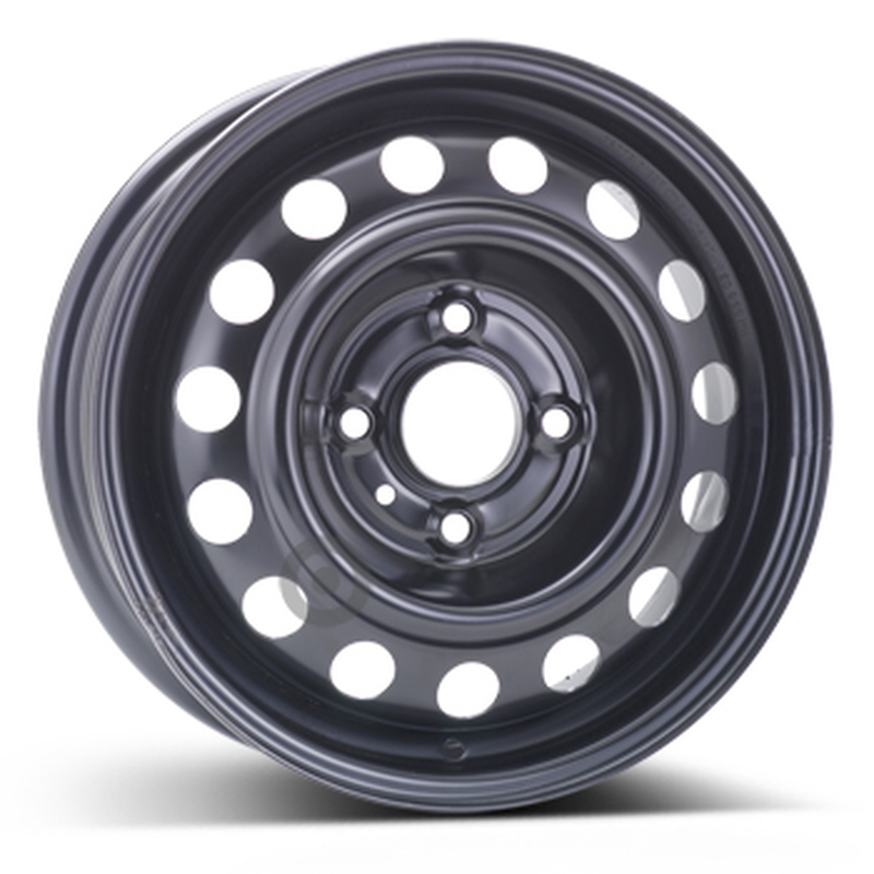 Cerchi in Lega KFZ ALCAR Steel Nero 4 fori 15\" 5.5X15 ET46 4x114.3