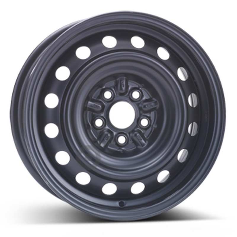 Cerchi in Lega KFZ ALCAR Steel Nero 5 fori 15\" 6X15 ET39 5x100