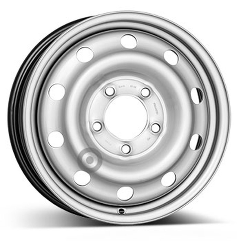 Cerchi in Lega KFZ ALCAR Steel Silver 5 fori 16\" 6X16 ET66 5x130