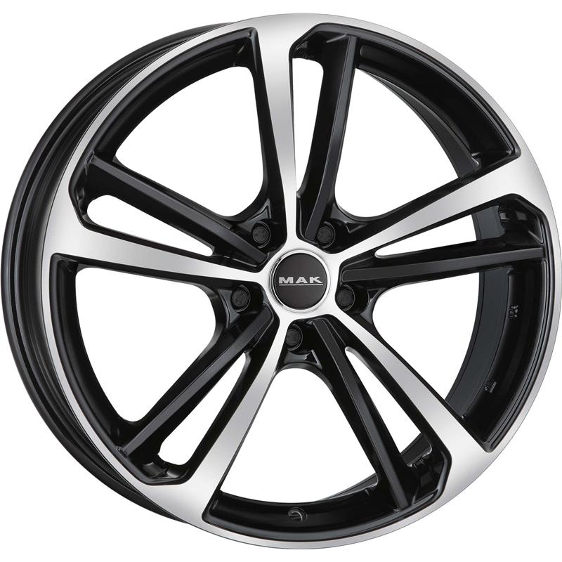 Cerchi in Lega MAK Nurburg Black Mirror 5 fori 21\" 9.5X21 ET25 5x112