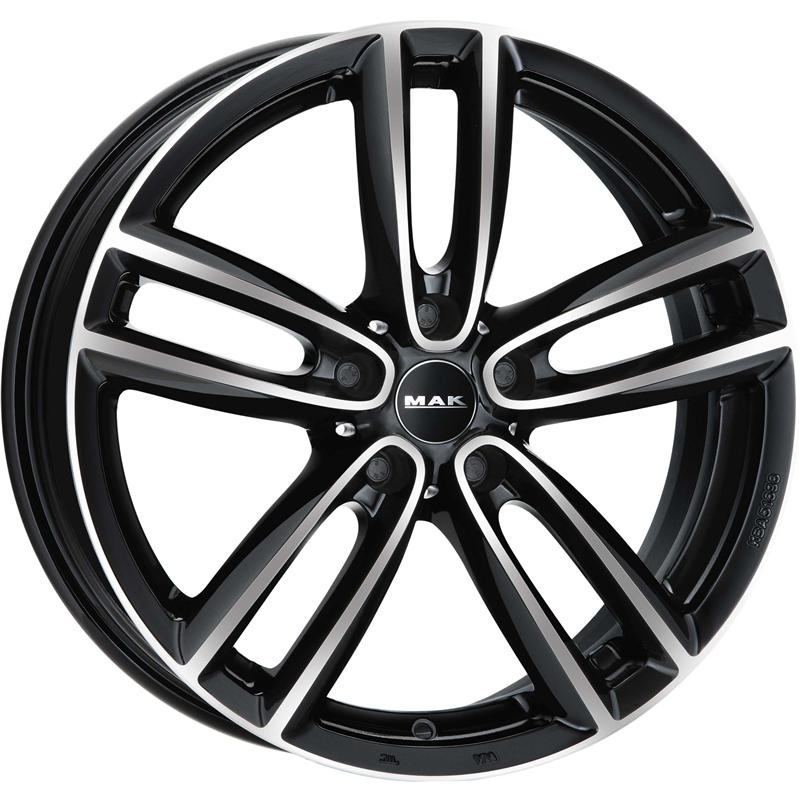 Cerchi in Lega MAK Oxford Black Mirror 5 fori 17\" 7X17 ET54 5x112