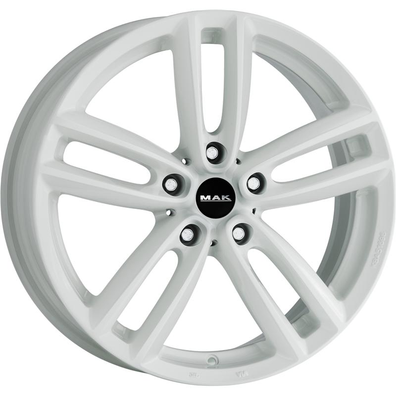 Cerchi in Lega MAK Oxford Gloss White 5 fori 17\" 7X17 ET50 5x120