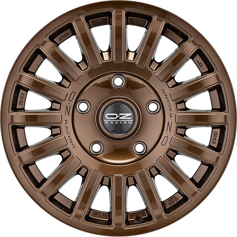 Cerchio OZ RACING Rally Raid Gloss Bronze Black Lettering 5 fori 18\" 8.5X18 ET0 5x127