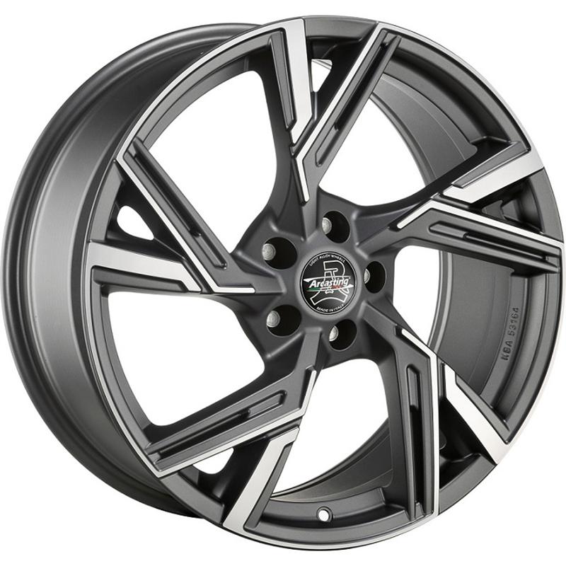 Cerchio ARCASTING Enea Matt Anthracite Polished 5 fori 18\" 8X18 ET35 5x112