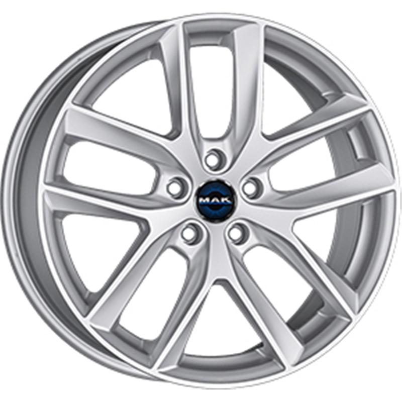 Cerchi in Lega MAK Voltage Silver 5 fori 19\" 8.5X19 ET40 5x114.3