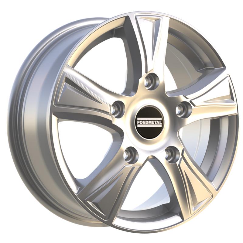 Cerchio FONDMETAL Pro1 Glossy Silver 5 fori 17\" 7X17 ET45 5x114.3