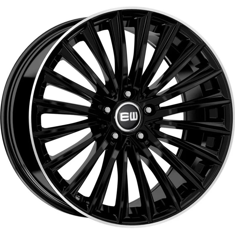 Cerchi in Lega EW Ej34 Specter Black Lip Polished 5 fori 19\" 9X19 ET42 5x112