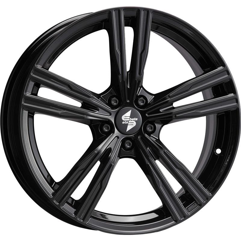 Cerchio ETA BETA Amos Shiny Black 5 fori 19\" 8X19 ET40 5x108