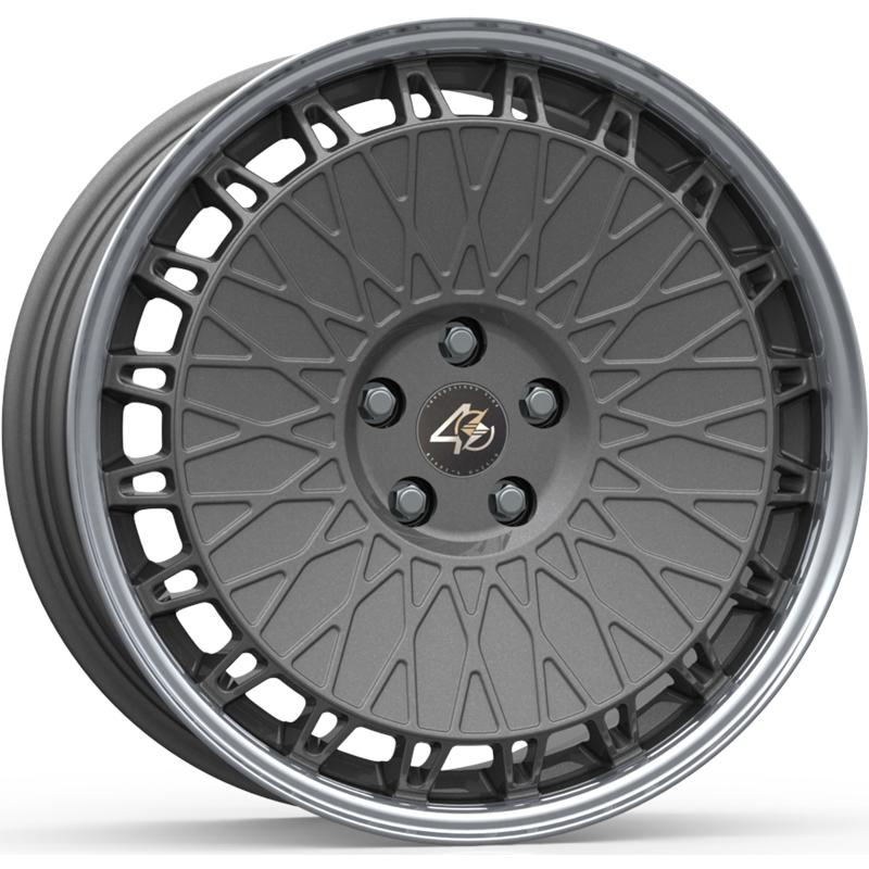 Cerchi in Lega ETA BETA Eb40 Shiny Anthracite Lip Polish 5 fori 19\" 8.5X19 ET50 5x114.3