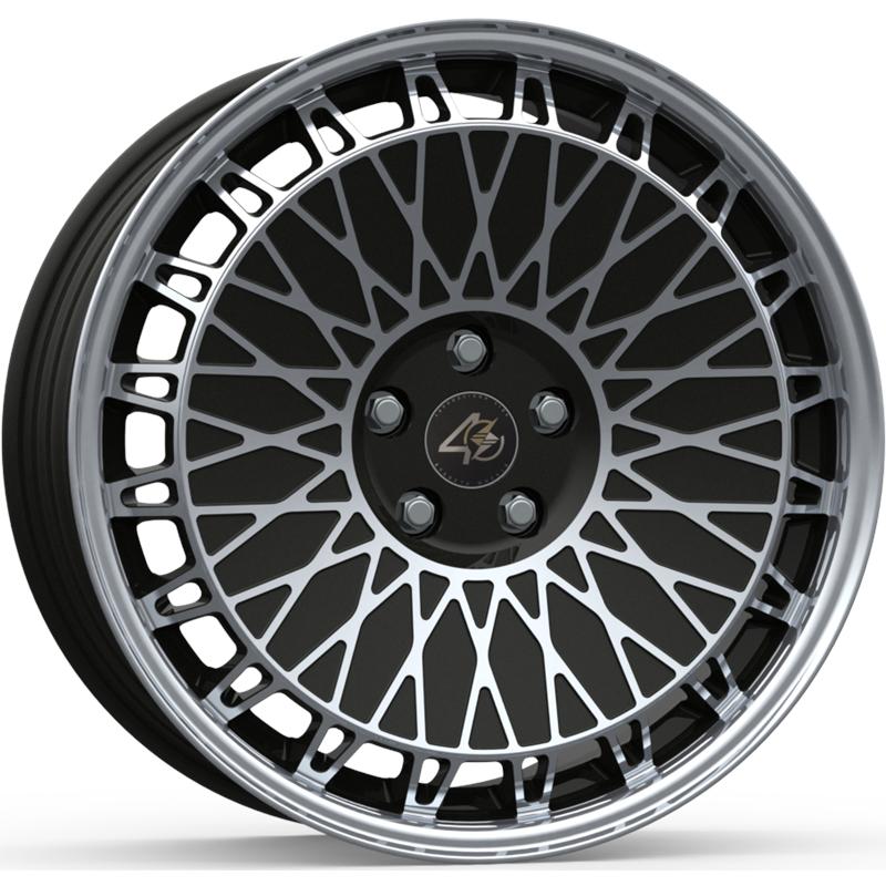 Cerchi in Lega ETA BETA Eb40 Shiny Black Full Polish 5 fori 19\" 8.5X19 ET45 5x112