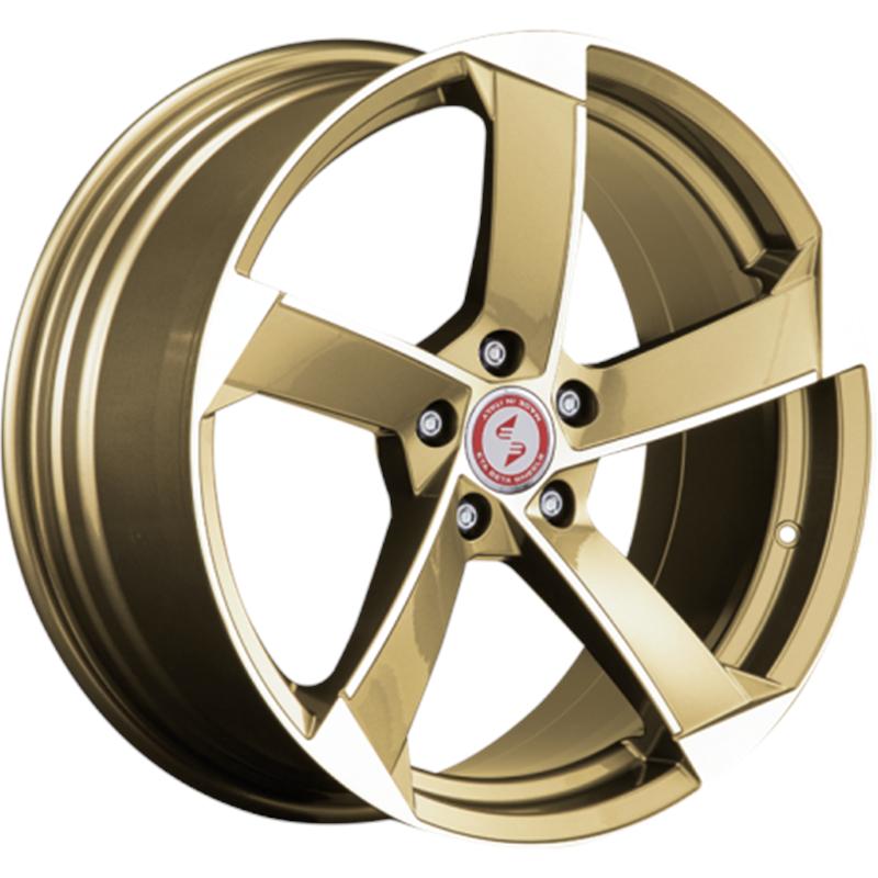 Cerchi in Lega ETA BETA Magic Shiny Gold Full Polish 5 fori 19\" 8.5X19 ET47 5x114.3