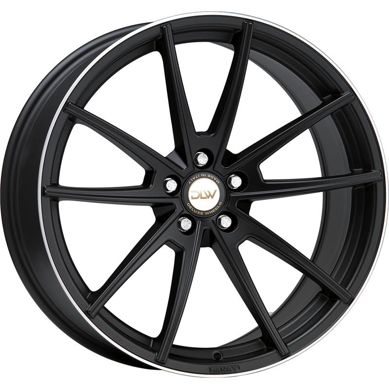 Cerchi in Lega ETA BETA Manay Matt Black Lip Polish 5 fori 19\" 8.5X19 ET45 5x112
