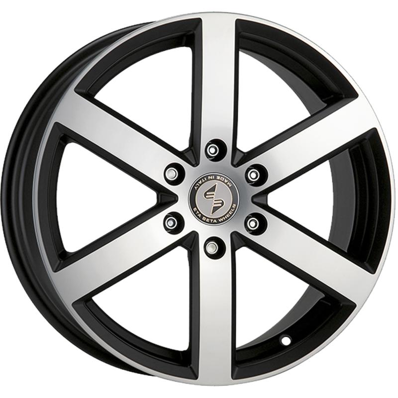 Cerchi in Lega ETA BETA Robus Matt Black Full Polish 6 fori 18\" 8X18 ET50 6x130