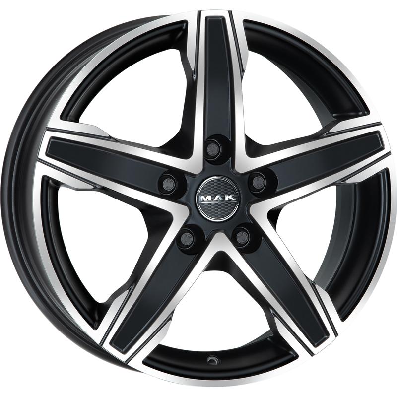 Cerchi in Lega MAK King5 Ice Black 5 fori 16\" 6.5X16 ET45 5x114.3