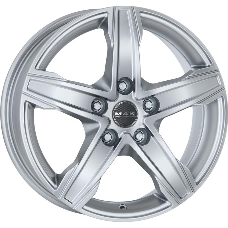 Cerchio MAK King5 Silver 5 fori 17\" 7.5X17 ET55 5x130