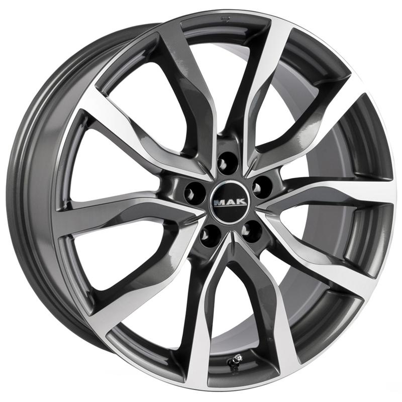 Cerchio MAK Highlands Gun Metallic Mirror 5 fori 20\" 8.5X20 ET12 5x108