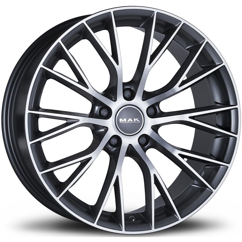 Cerchio MAK Munchen Gun Metallic Mirror 5 fori 19\" 8.5X19 ET35 5x112