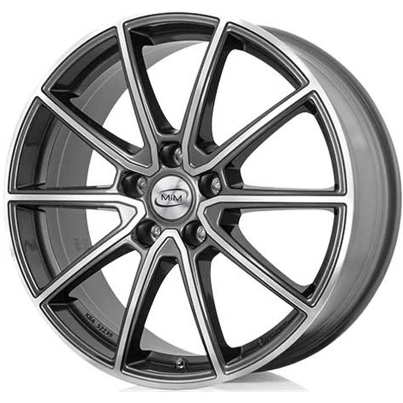 Cerchio RC DESIGN Rc32 Graphite Lucido Diamantato 5 fori 18\" 7.5X18 ET46 5x100